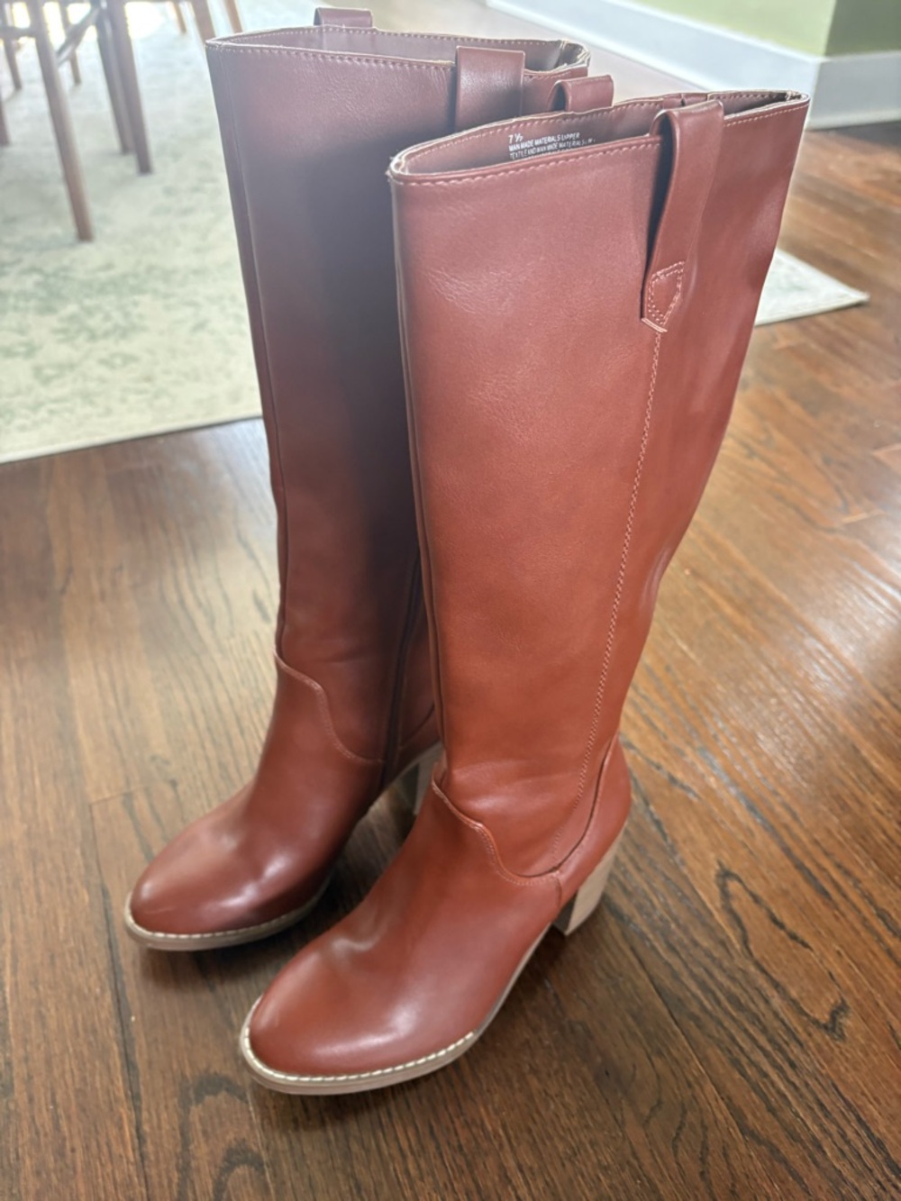 Target Tall Over-the-Knee Boots in Chestnut Brown - Picture 2 of 4